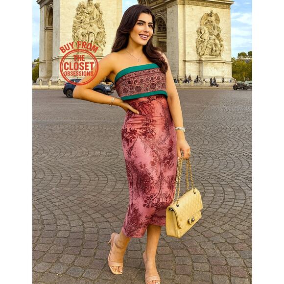 ZARA BLOGGER FAVE!!! Strapless Midi Dress NWT LAST ONE!!! - Picture 3 of 16